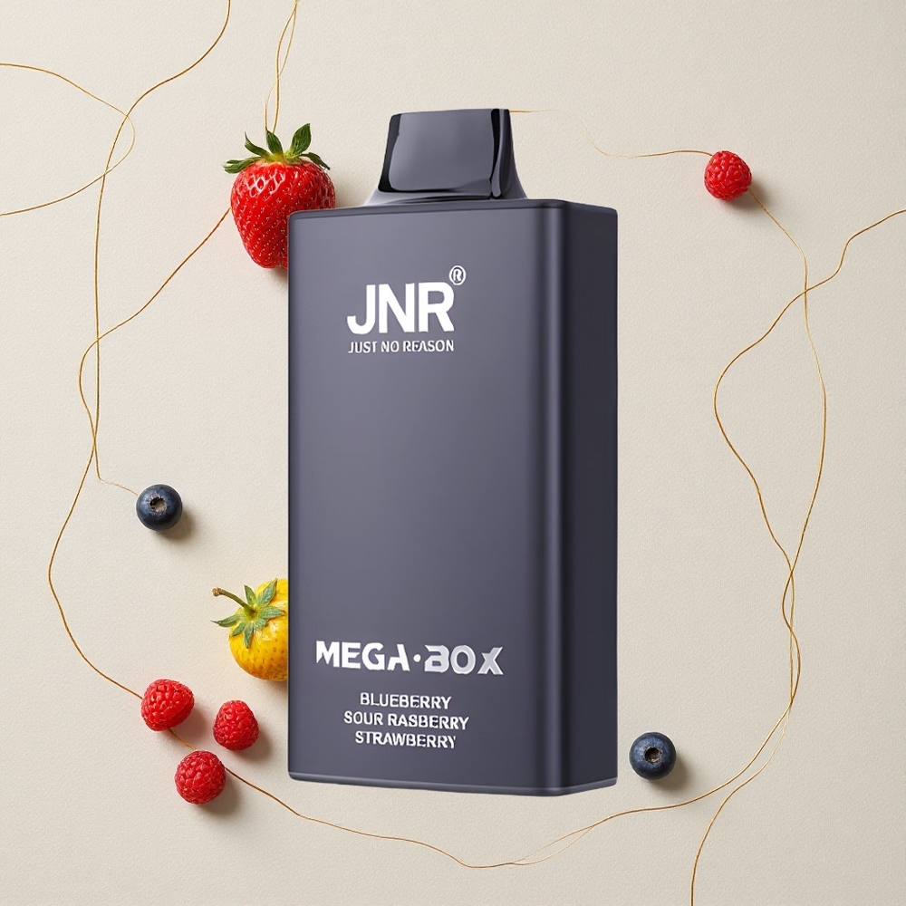 Mirtillo Acido Lampone Fragola JNR Mega Box 25000 Puffs Capacità E-Liquid 30ml Batteria 850mAh all'ingrosso Italia