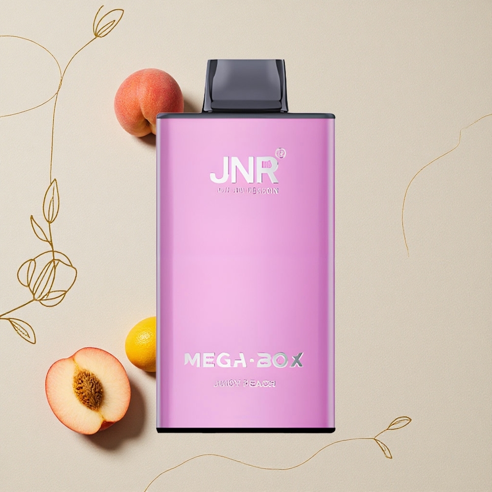 Pesca Succosa JNR Mega Box 25000 Puffs 30ml Capacità di E-Liquido all'ingrosso Italia