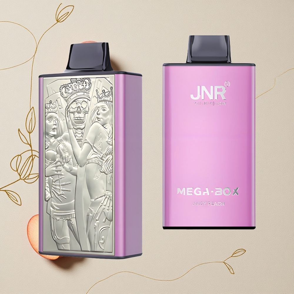 Pesca Succosa JNR Mega Box 25000 Puffs 30ml Capacità di E-Liquido all'ingrosso Italia