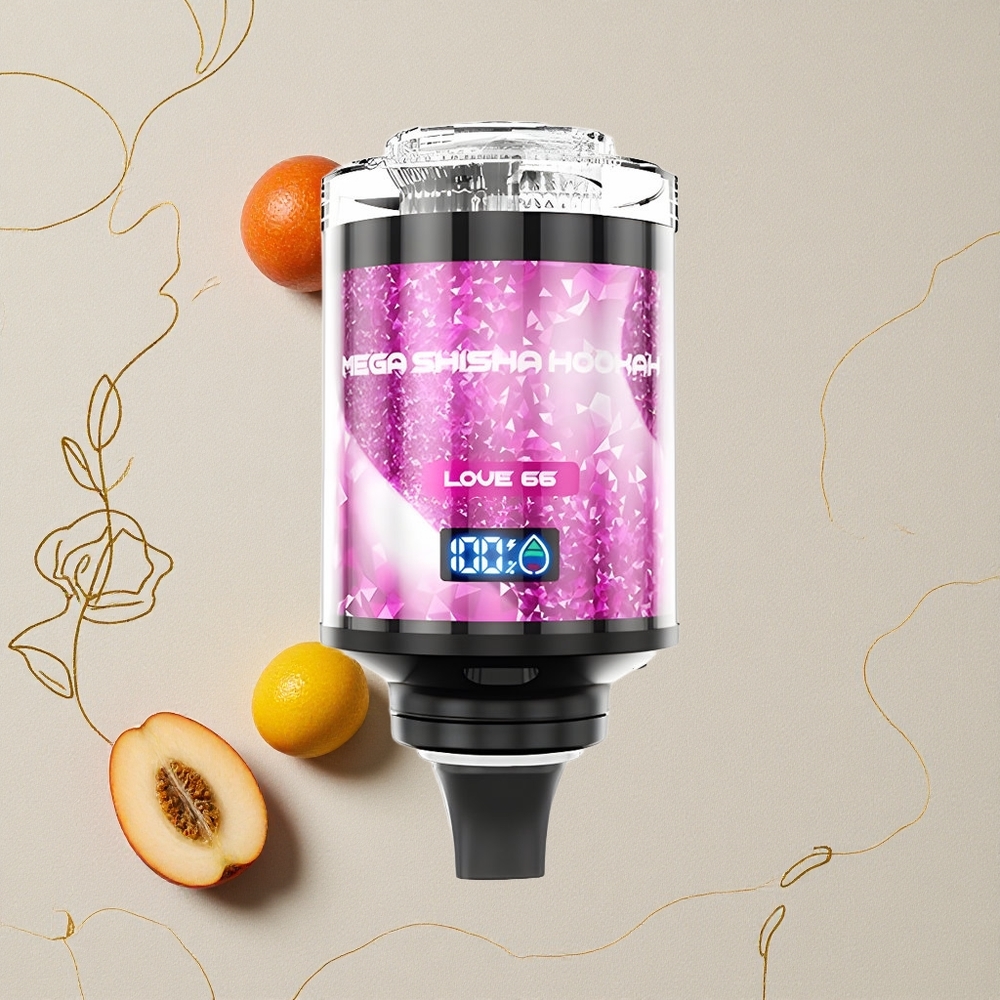 Amore 66 JNR Mega Shisha Hookah 100000 svapo Capacità e-Liquid 60ml Schermo Intelligente Interattivo all'ingrosso Italia