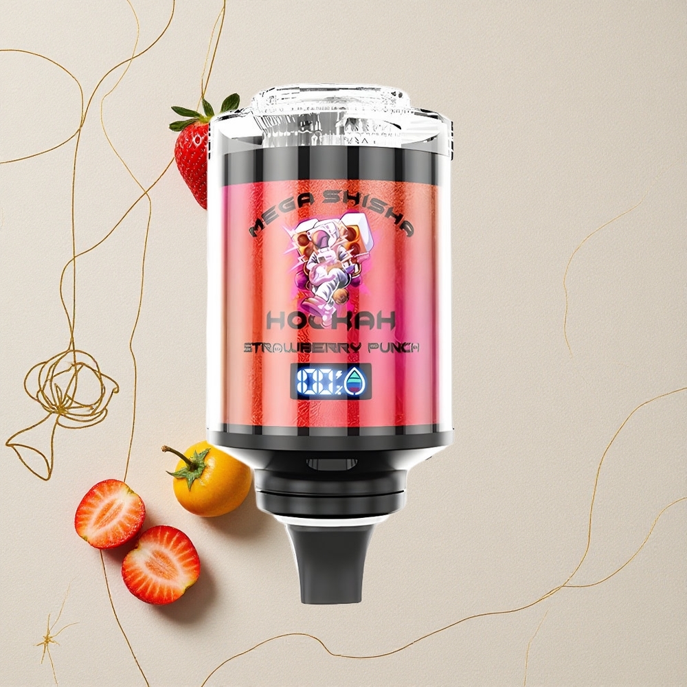 Fragola Punch JNR Mega Shisha Hookah 100.000 boccate Capacità e-Liquid 60ml all'ingrosso Italia
