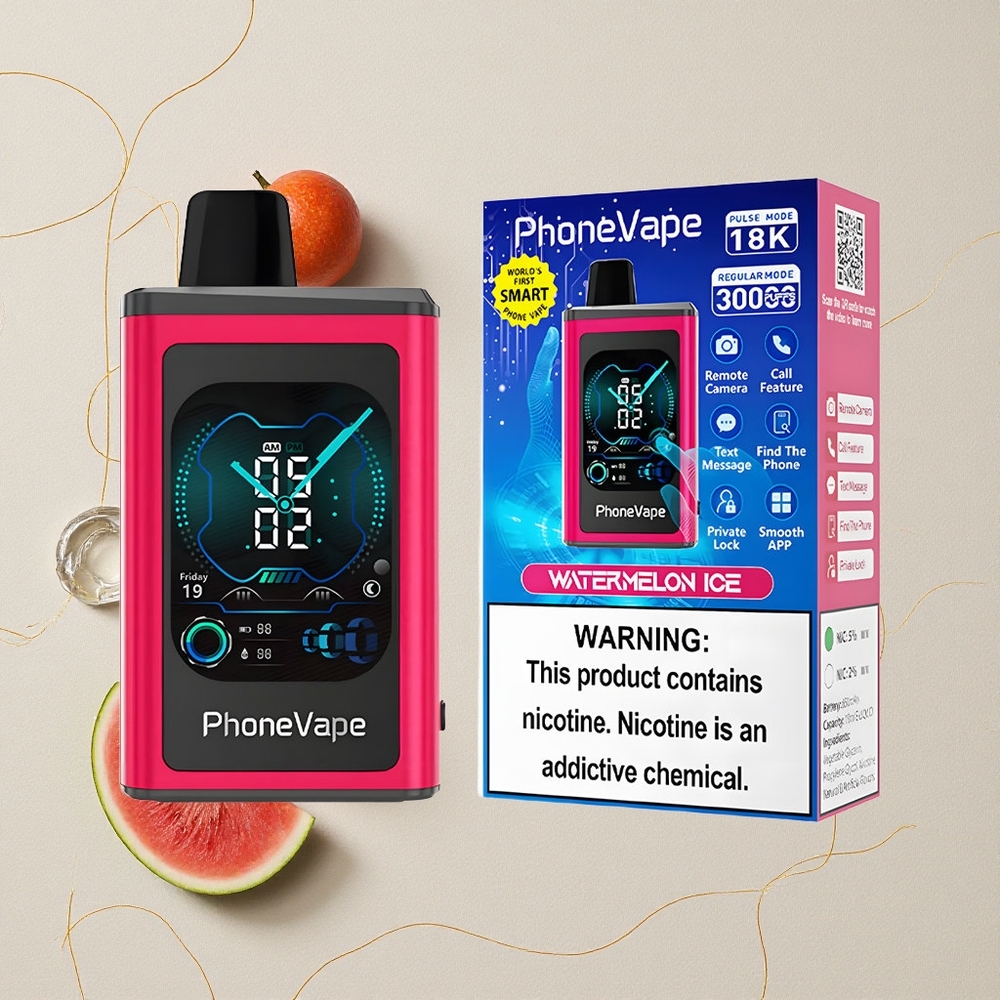 Anguria Ghiaccio JNR PhoneVape 30000 Puffs Ricaricabile 850mAh all'ingrosso Italia
