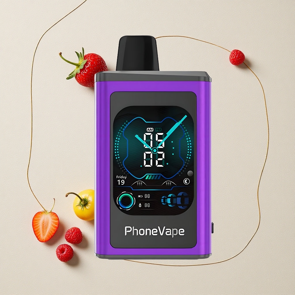 Ciliegia Fragola Lampone JNR PhoneVape 30000 Puffs Batteria Ricaricabile 850mAh Tipo-C all'ingrosso Italia