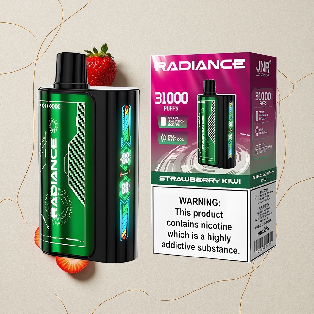 Fragola Kiwi JNR Radiance 31000 Puff Disposable Vape 28ml E-liquid all'ingrosso Italia