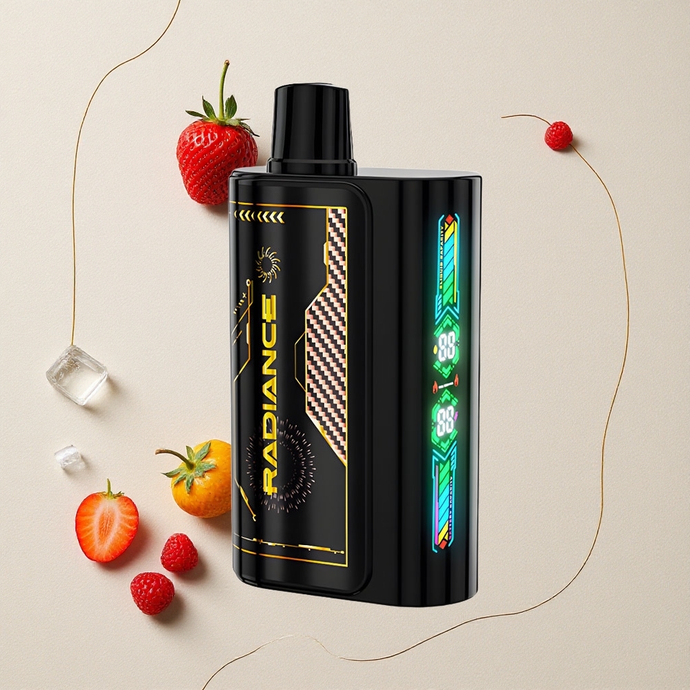 Fragola Lampone Ciliegia Ghiaccio JNR Radiance 31000 Tirate 28ml E-liquid all'ingrosso Italia