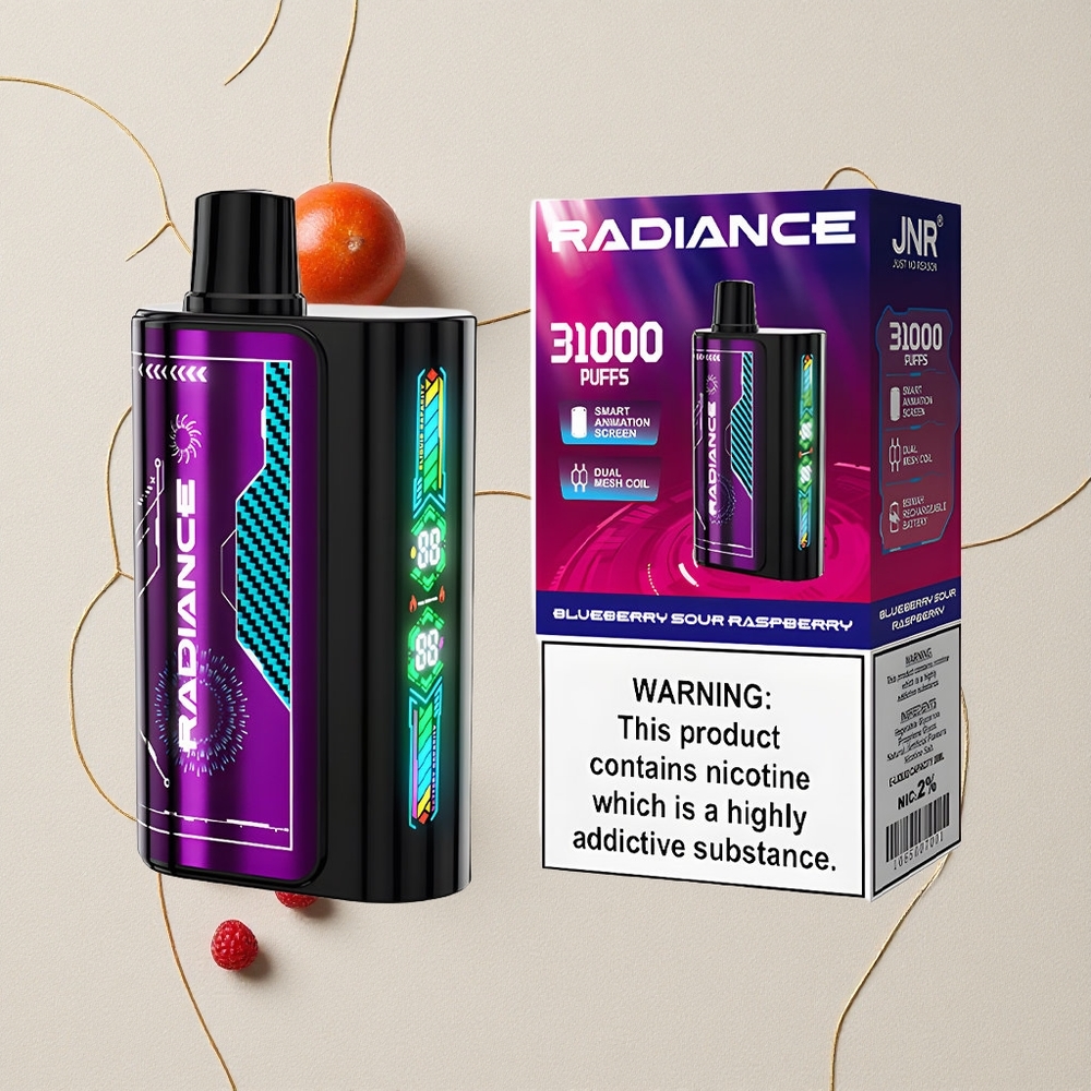 Mirtillo Lampone Aspro JNR Radiance 31000 Puffs 28ml E-liquid all'ingrosso Italia