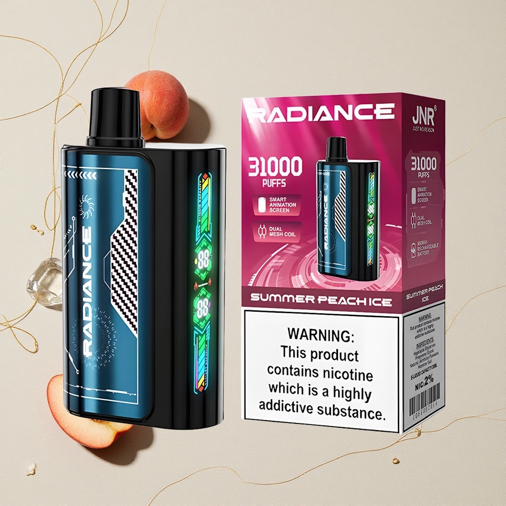 Pesca Estiva Ghiacciata JNR Radiance 31000 Tirate 28ml E-liquid all'ingrosso Italia