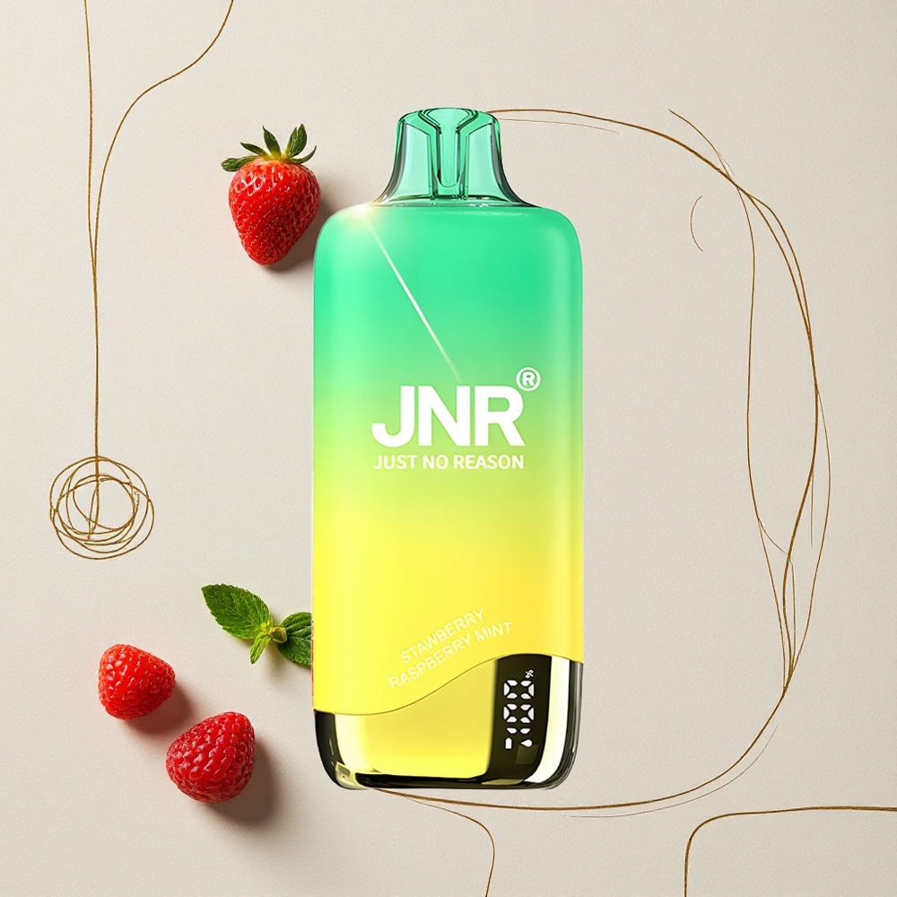 Fragola Lampone Menta JNR Rainbow 10500 Puff 18ml Serbatoio e-Liquido 0,8ohm Mesh Coil all'ingrosso Italia