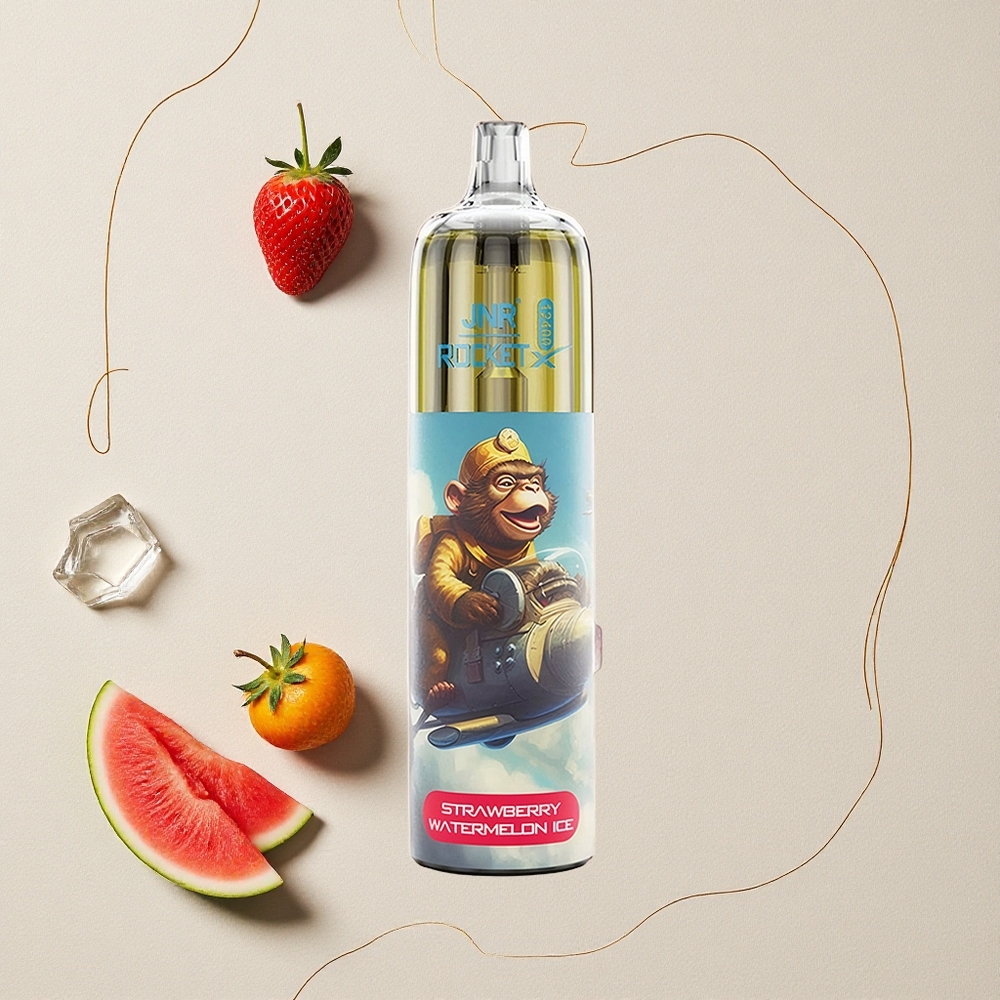 Fragola Anguria Ghiaccio JNR Rocket-X 12400 Puffs 850mAh Batteria 25ml e-Liquido all'ingrosso Italia