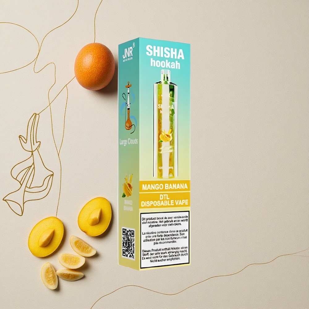 Mango Banana JNR Shisha Hookah 12000 Puff Capacità della batteria 750mAh Contenuto di nicotina 0% 2% all'ingrosso Italia