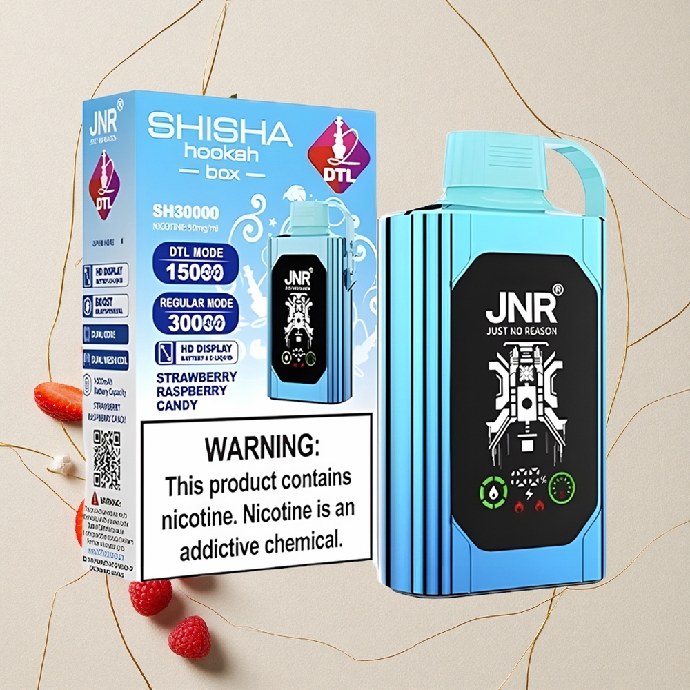 Fragola Lampone Candy JNR Shisha Hookah Box 20500 Puff Display HD E-liquid 25ml all'ingrosso Italia