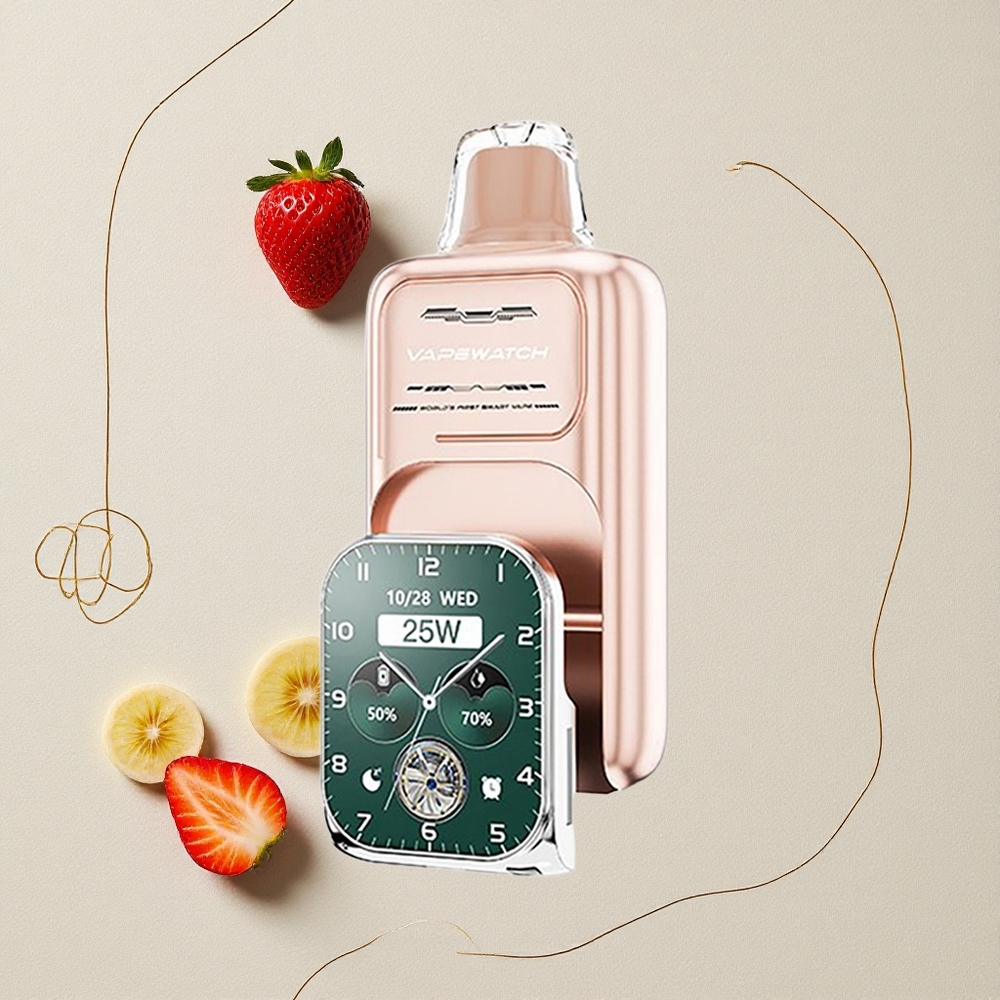 Fragola Banana JNR Vape Watch 30.000 boccate Capacità della batteria: 1000mAh Capacità dell'e-liquid: 19mL all'ingrosso Italia