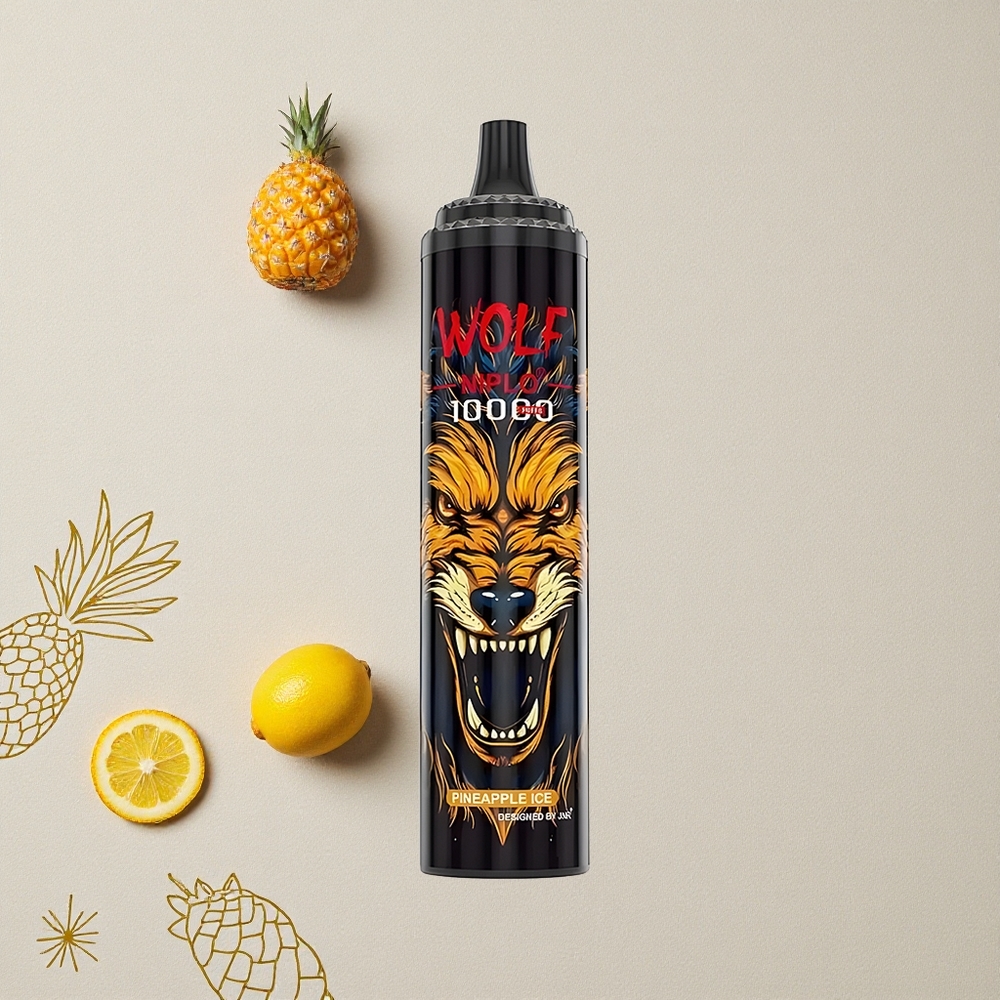 Ananas Ghiaccio JNR Wolf Niplo 10000 Puffs 1.0 Ohm Mesh Coil 650mAh Batteria all'ingrosso Italia