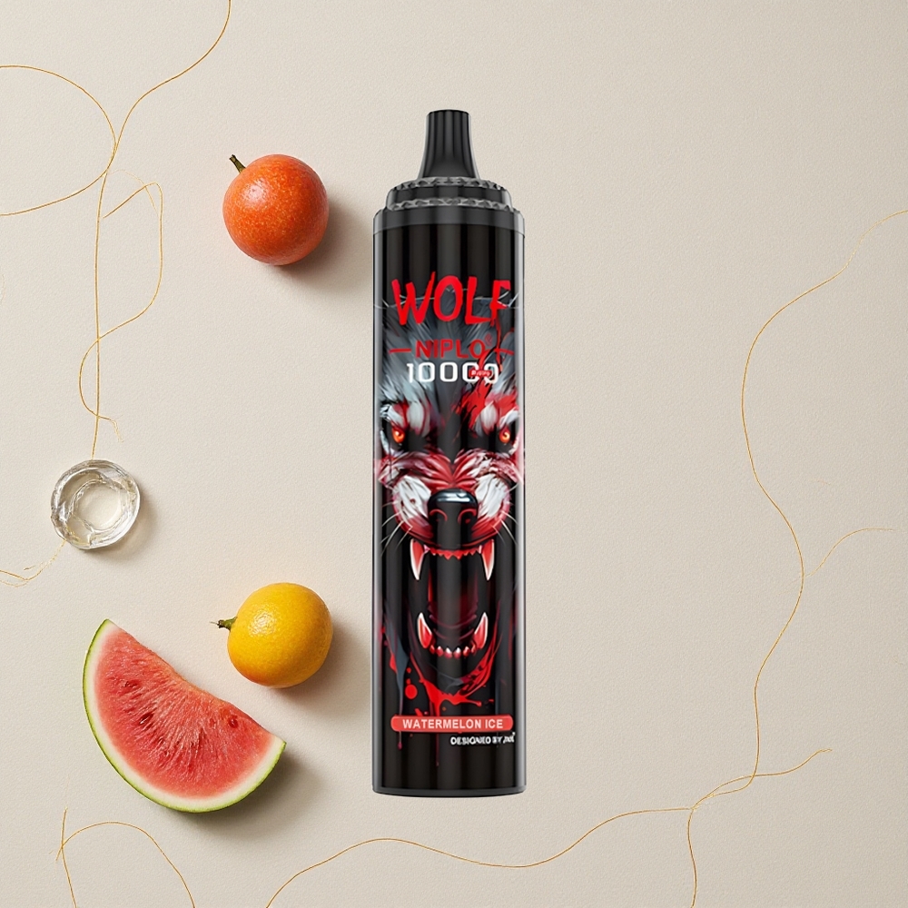 Anguria Ghiacciato JNR Wolf Niplo 10000 Puffs 1.0 Ohm Mesh Coil 650mAh all'ingrosso Italia