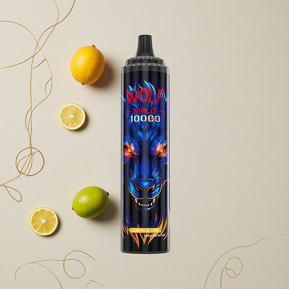Limone & Lime JNR Wolf Niplo 10000 Puffs 1.0 Ohm Mesh Coil 650mAh Battery 20ml E-liquid all'ingrosso Italia