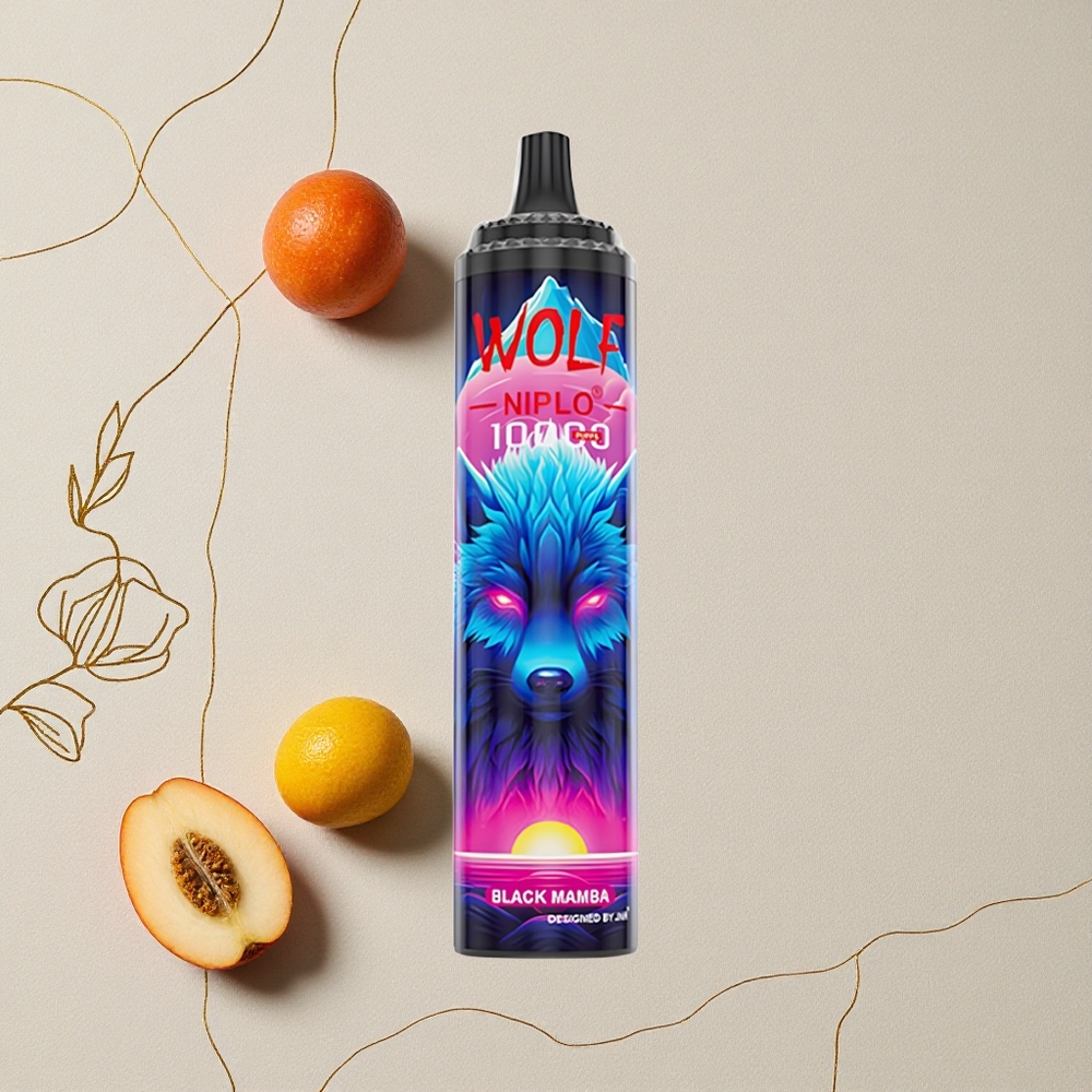 Mamba Nero JNR Wolf Niplo 10000 Puffs Capacità E-Liquido 20ml all'ingrosso Italia
