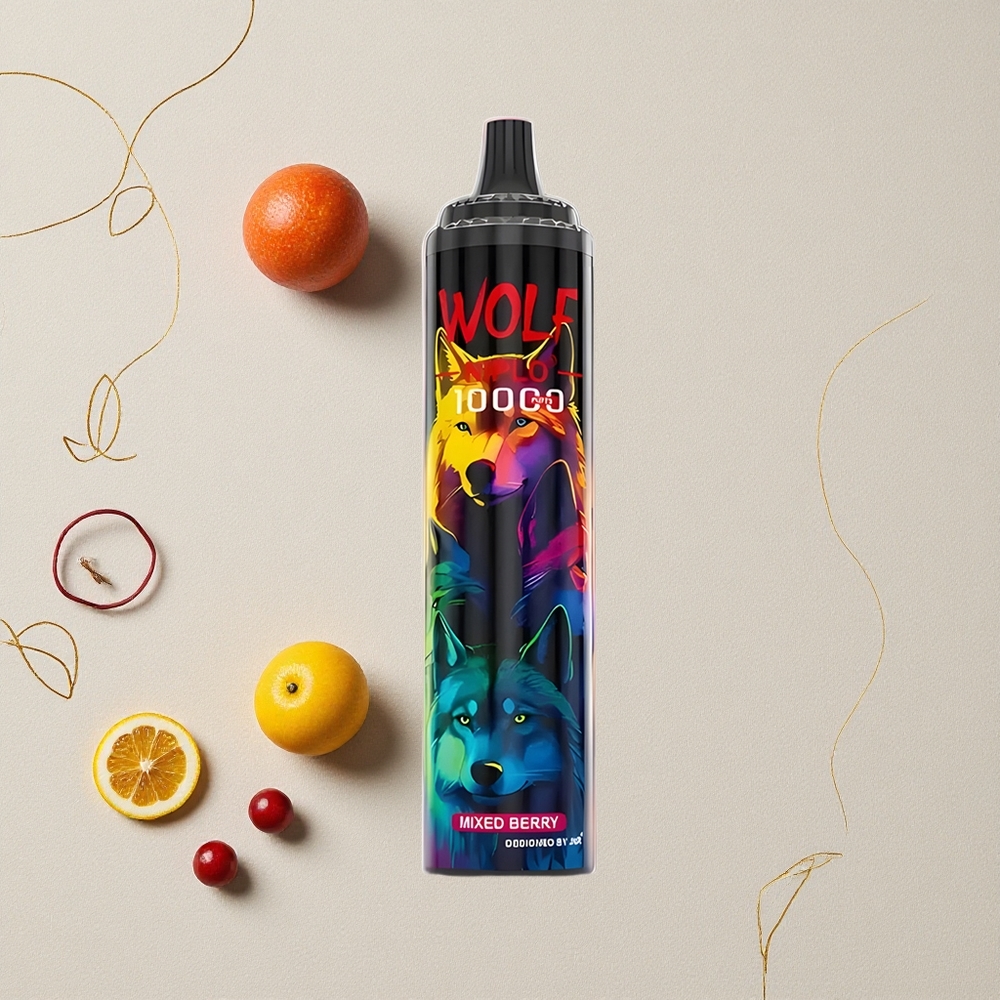 Misto di Bacche JNR Wolf Niplo 10000 Puffs 20ml Capacità E-liquid 650mAh Capacità Batteria all'ingrosso Italia