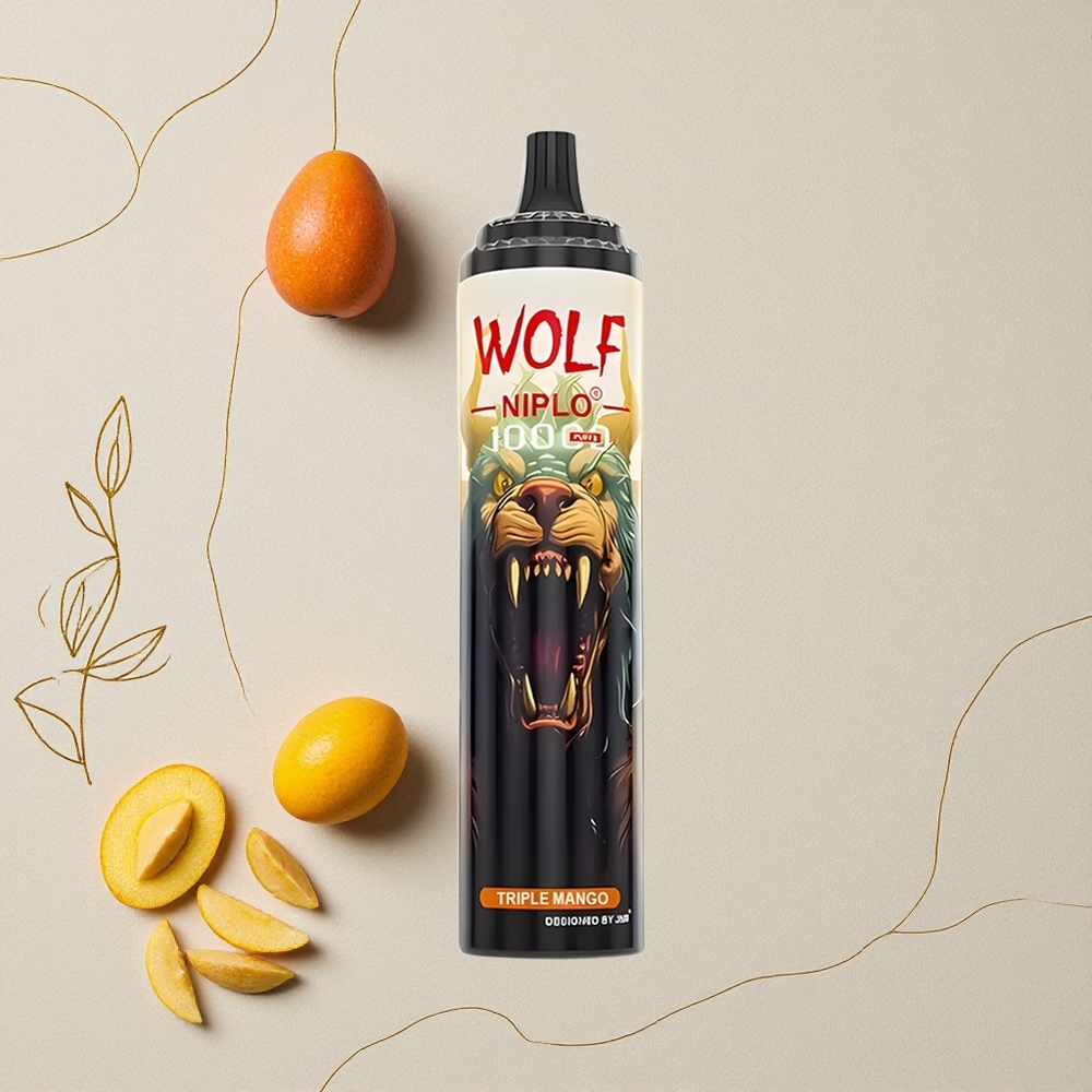 Triplo Mango JNR Wolf Niplo 10000 Puffs Mesh Coil 1.0 Ohm E-liquid 20ml all'ingrosso Italia